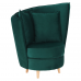 ROUND NEW fotel, smaragd szín