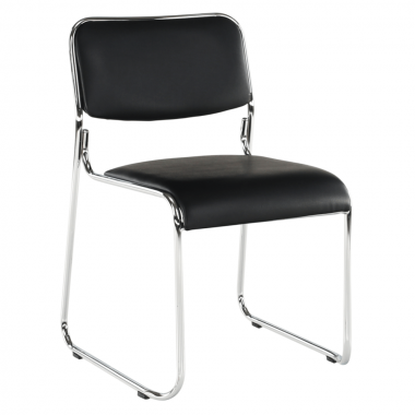 BULUT rakásolható irodai szék, fekete