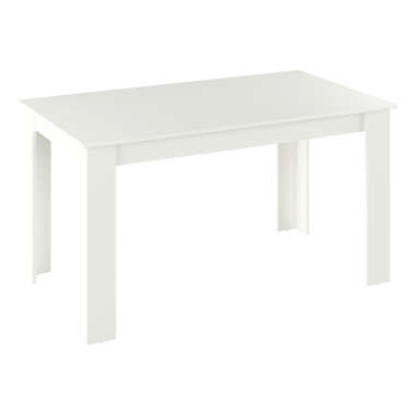 GENERAL NEW étkezőasztal 140x80 cm, fehér