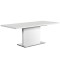 KORINTOS nyitható étkezőasztal 160-200x90 cm, magasfényű fehér