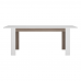 LYNATET TYP75 nyitható étkezőasztal 160-200/90 cm, magasfényű fehér