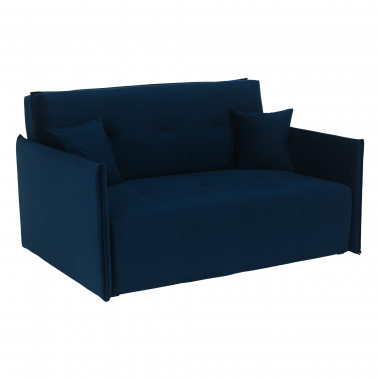 ALANA fotelágy 146 cm, kék bársony