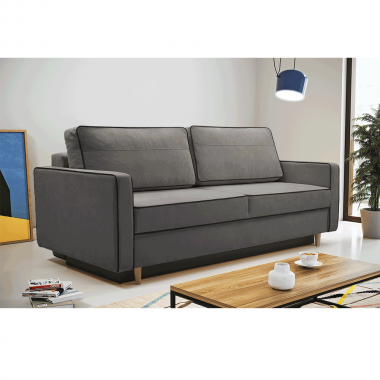 BERNIA nyitható kanapé szürke, 213 cm