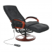 ARTUS relax fotel, elektromos masszázs és fűtésfunkció, fekete