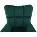 FONDAR fotel, smaragdzöld bársony/fa