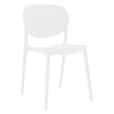 FEDRA műanyag szék, fehér