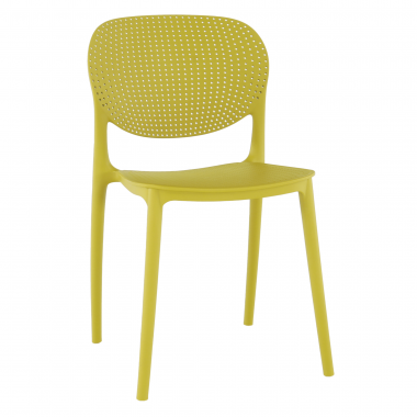 FEDRA műanyag szék, sárga