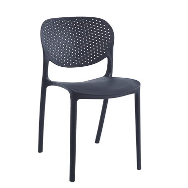 FEDRA műanyag szék, fekete