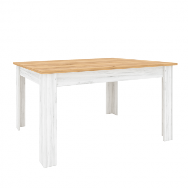 SUDBURY étkezőasztal nyitható 135-184 cm, craft arany/craft fehér