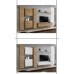 Switch VI szekrénysor, wotan tölgy, 330 cm