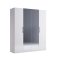 BIANCO 4D gardróbszekrény 179 cm, fényes fehér