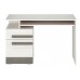 BLANCO 11 íróasztal, fehér fenyő/szürke színben