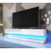 FLY RTV lebegő fali tv állvány, led világítással, több színben