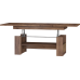 MAXIMUS 17 nyitható-magasítható asztal, craft tobaco/craft arany