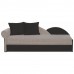 DIANE nyitható kanapé, szürke/fekete, balos, 197 cm
