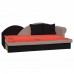 DIANE nyitható kanapé, jobbos, szürke/fekete, 197 cm