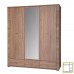GRESS/GRAND tükrös szekrény TYP 2, sonoma tölgy, 161 cm