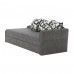 EMU nyitható kanapé, szürke/minta, jobbos, 197 cm
