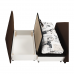 KENY NEW fotelágy, barna/minta Paris 3, 100 cm