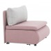KENY NEW fotelágy, rózsaszín/világosszürke, 100 cm