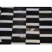 LUXUS bőrszőnyeg, barna /fekete/fehér, patchwork, 141x200, bőr TIP 6