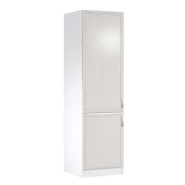 SICILIA D60ZL szekrény beépíthető hűtőnek, balos, fehér/Andersen fenyő