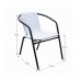 BERGOLA kerti szék, fehér/fekete