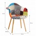 KADIR TYP 1 fotel, anyag patchwork/bükk