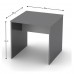 RIOMA TYP 17 íróasztal, grafit/fehér