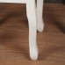 LINET NEW fésülködőasztal ülőkével, fehér/ezüst