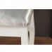 LINET NEW fésülködőasztal ülőkével, fehér/ezüst