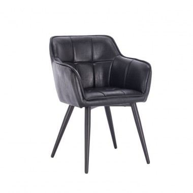 TOPAZ design fotel, fekete