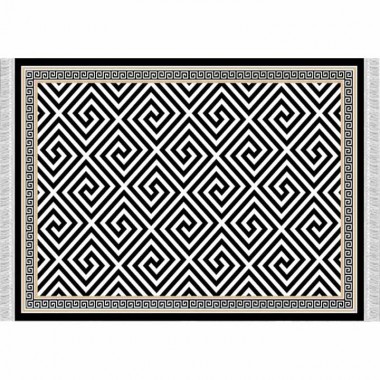 MOTIVE szőnyeg, fekete-fehér minta, 80x150