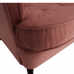 RUFINO füles fotel, rózsaszín/dió
