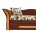 PATRYK nyitható kanapé, barna/éger, 215 cm