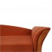 PATRYK nyitható kanapé, narancssárga/éger, 215 cm