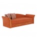 PATRYK nyitható kanapé, narancssárga/éger, 215 cm